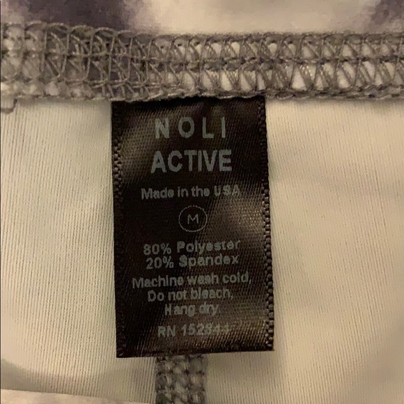 Noli Marble Pattern Stretch Leggings, M - Picture 5 of 8